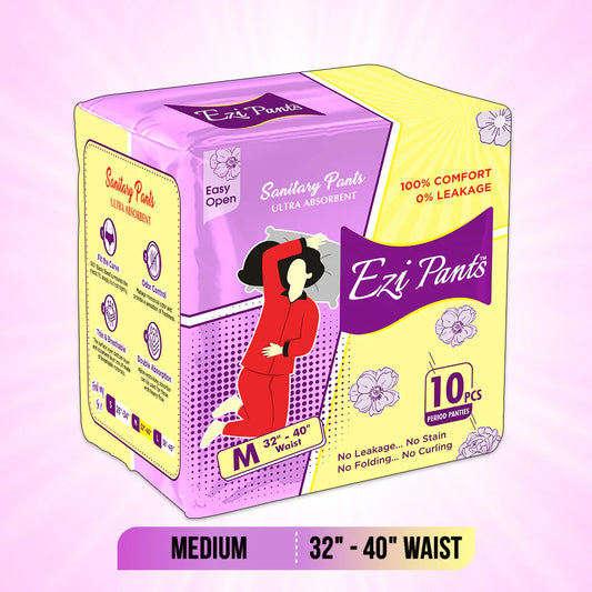Ezi-Pants Sanitary Pants Ultra Absorbent Protection upto 12 hours ( 10 Pcs )